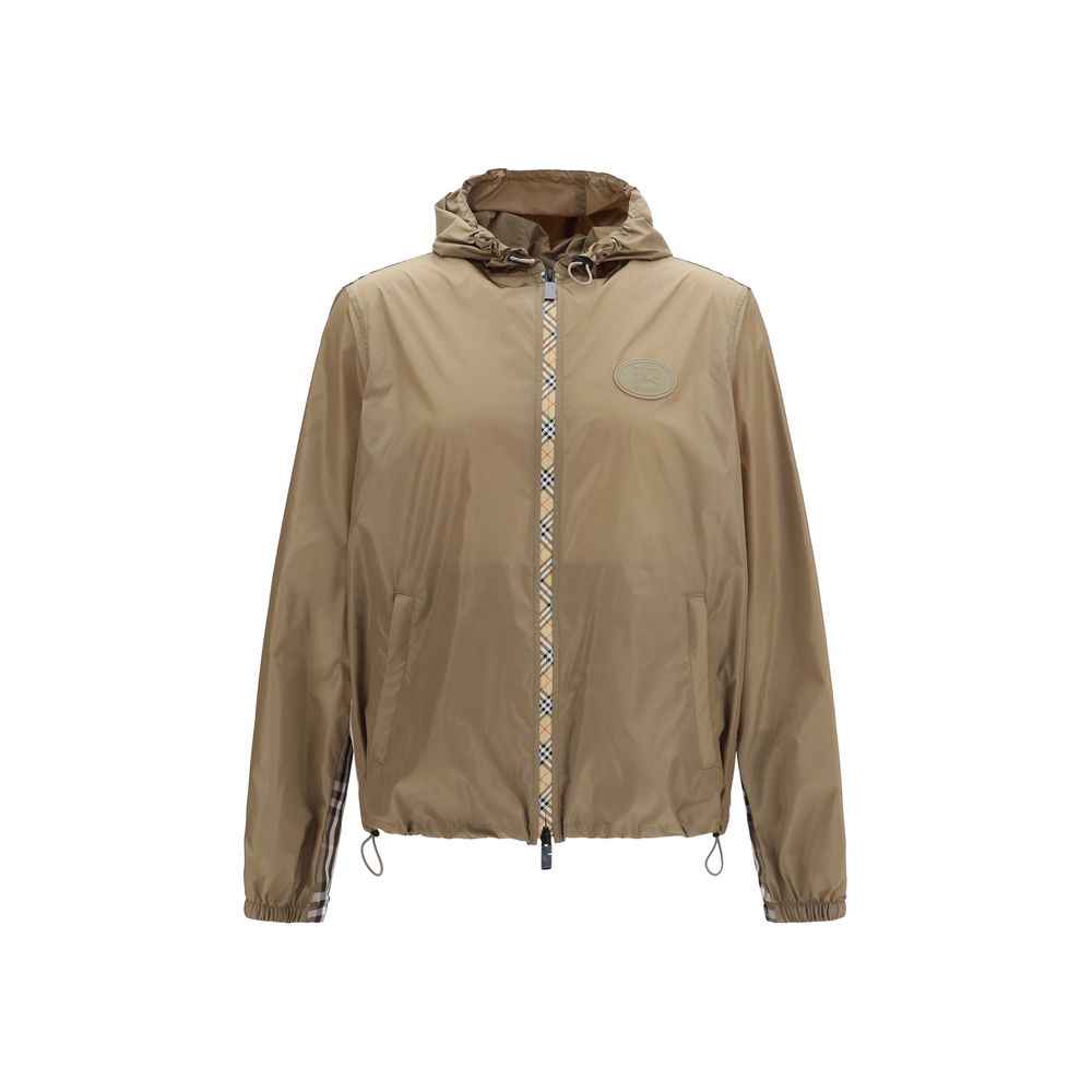 Brown Nylon Shell Jacket