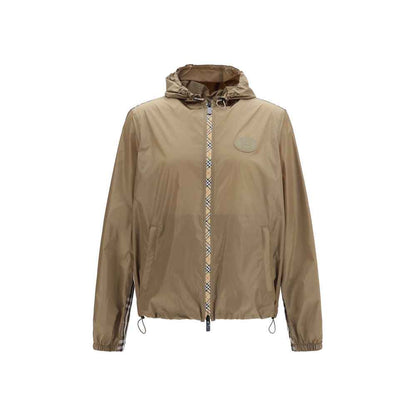 Brown Nylon Shell Jacket