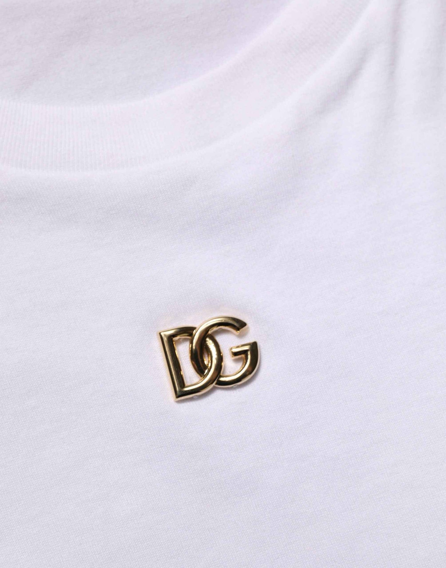 White Metal DG Logo Short Sleeves T-shirt