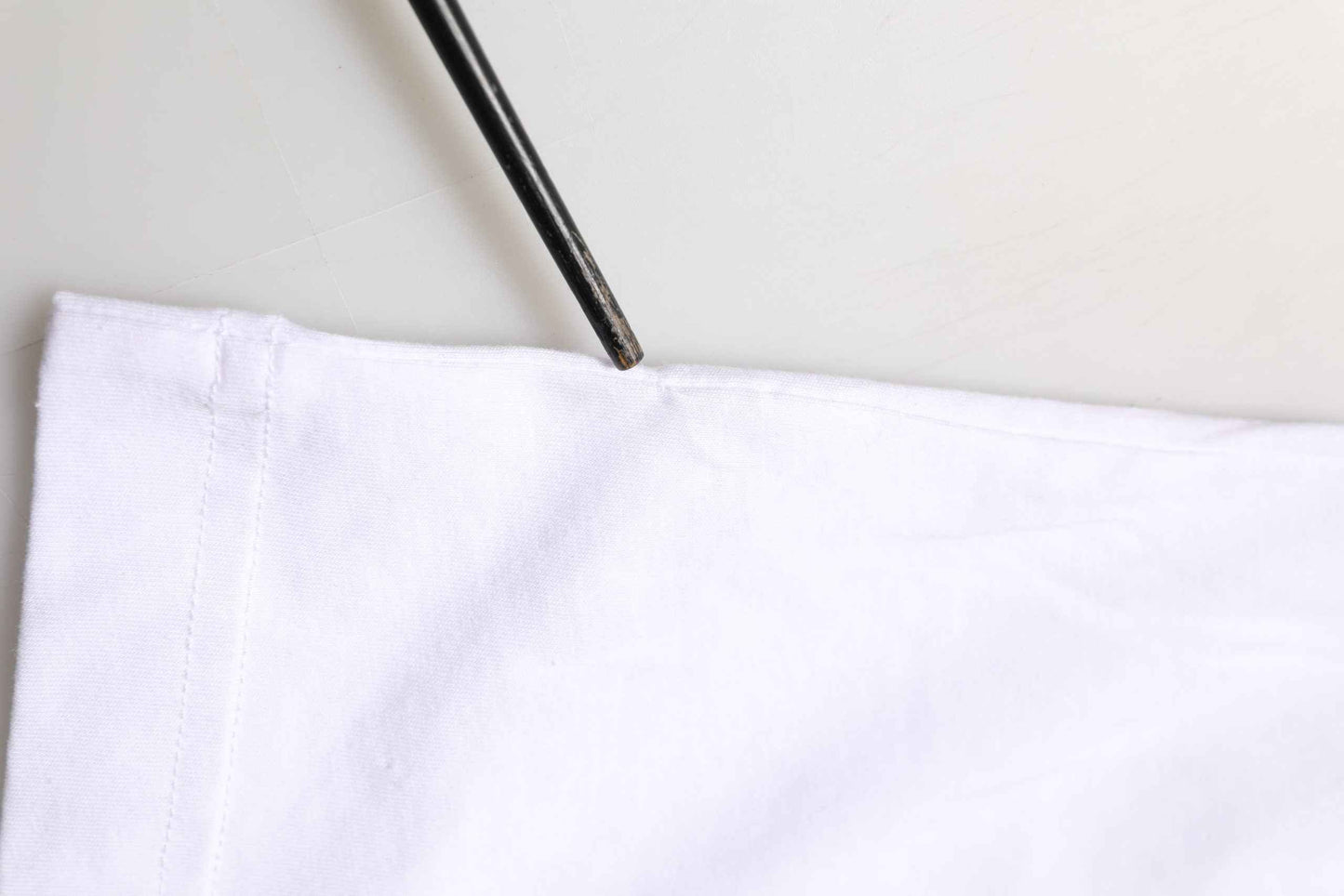 White Cotton Logo Print Crew Neck T-shirt