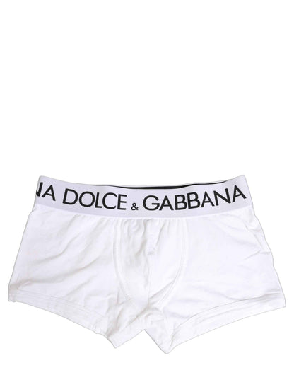 White Cotton Stretch Regular Boxer Underwear