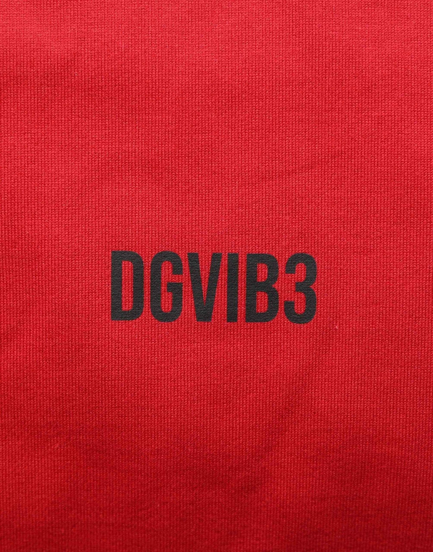 Red Cotton Graphic Print Crew Neck T-shirt