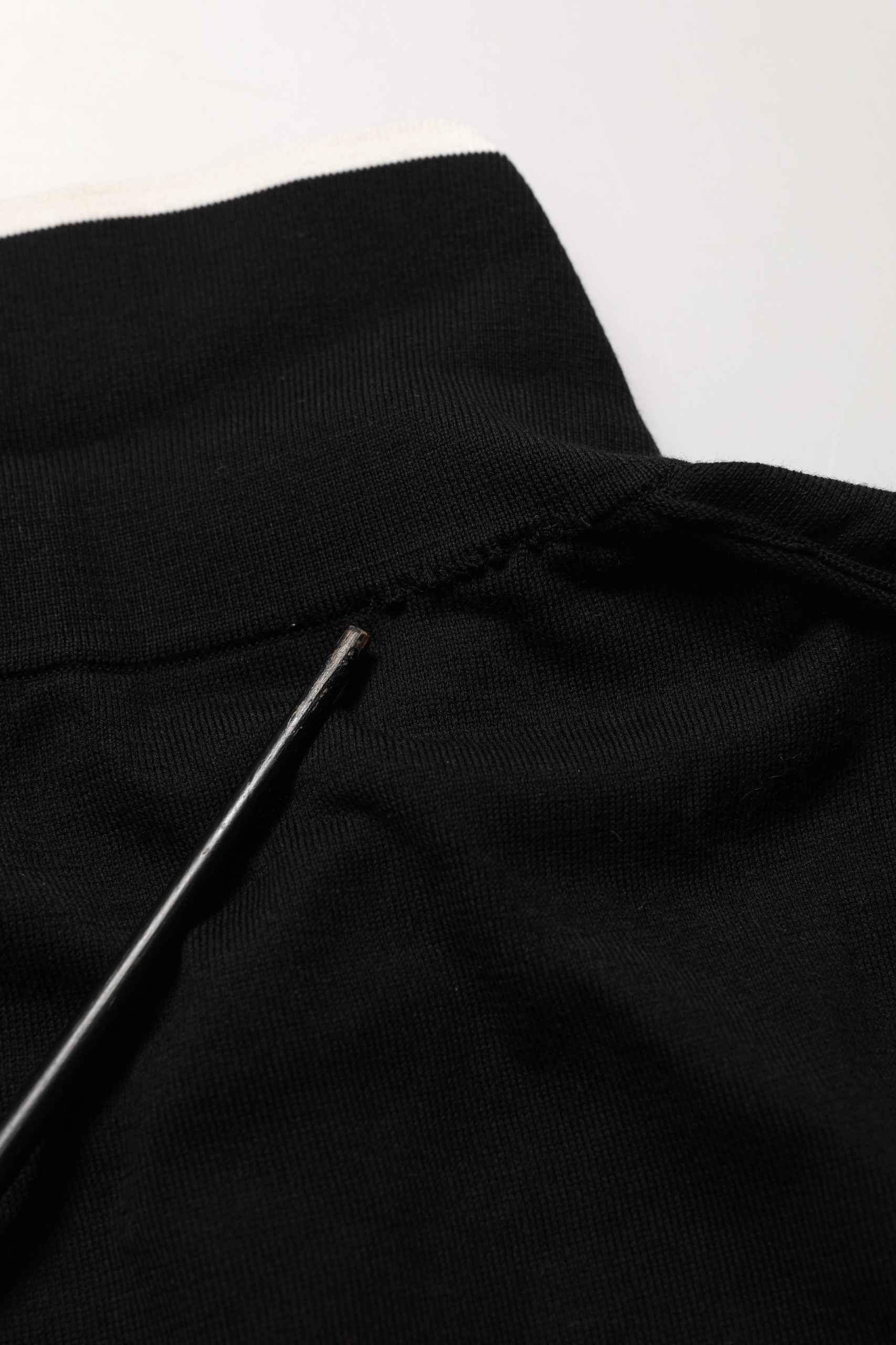 Black Cotton Collared Short Sleeves Polo T-shirt