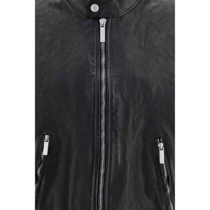 Black Buffalo Leather Bomber
