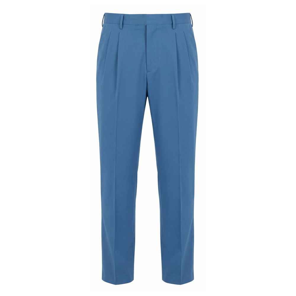 Blue Cotton Men's Pants
