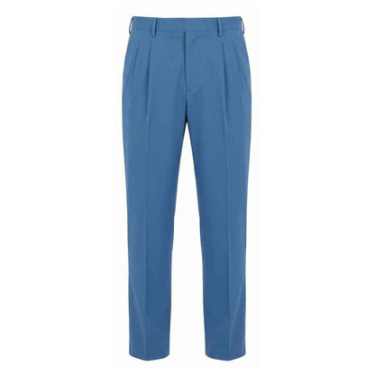Blue Cotton Men's Pants