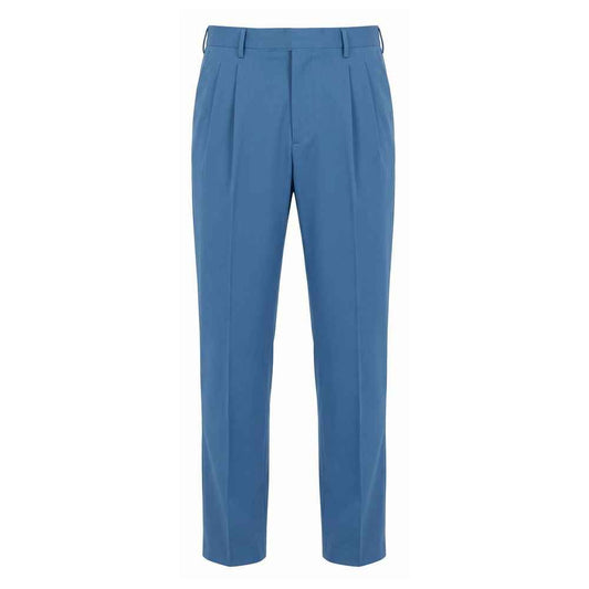 Blue Cotton Men's Pants