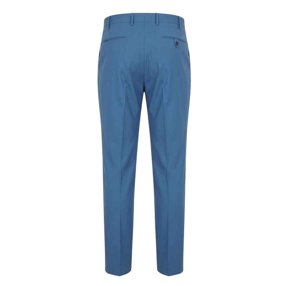 Blue Cotton Men's Pants