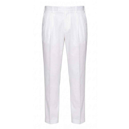 White Cotton Men Pant