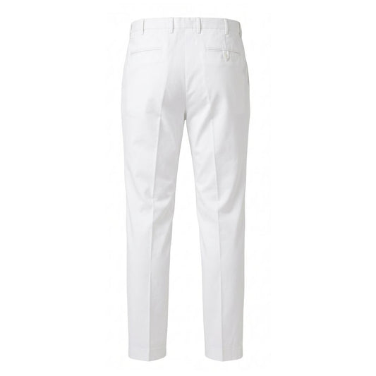 White Cotton Men Pant
