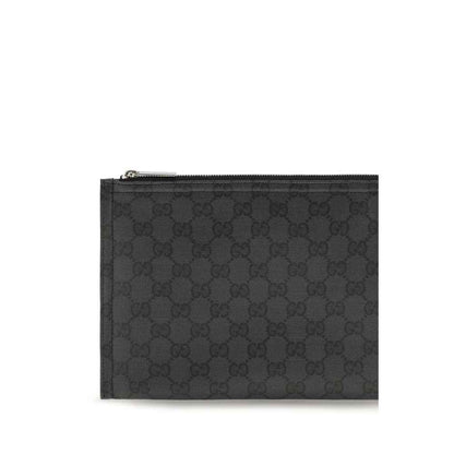 Black Fabric Shoulder Bag