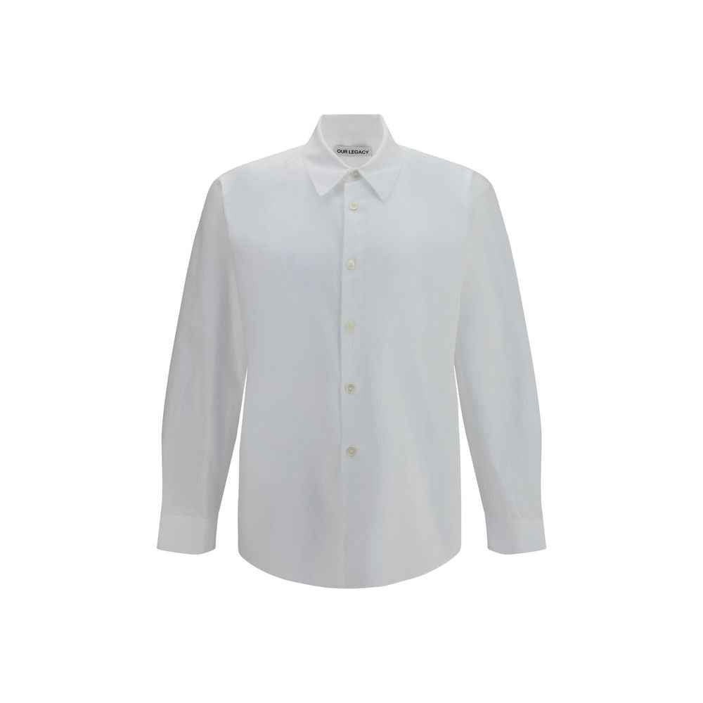 White Lyocell Dress Shirt