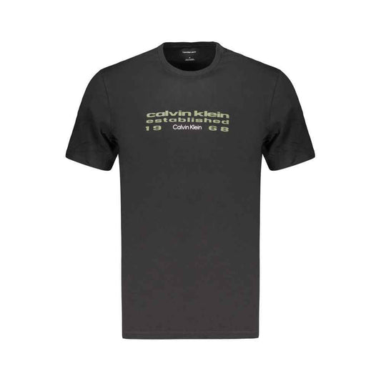 Black Cotton Men's T-Shirt
