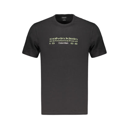 Black Cotton Men's T-Shirt