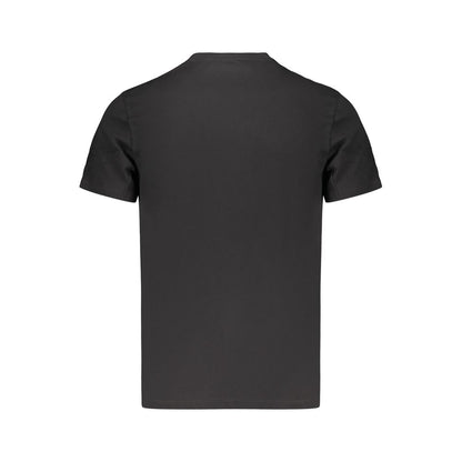 Black Cotton Men's T-Shirt