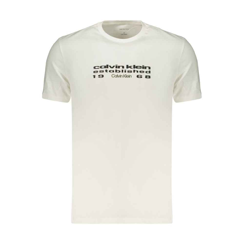 White Cotton Men's T-Shirt