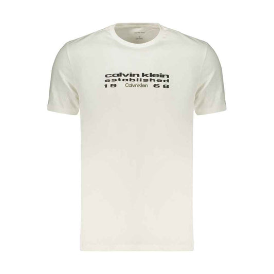 White Cotton Men's T-Shirt
