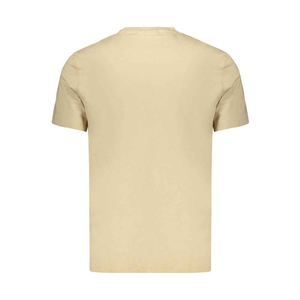 Beige Cotton Men's T-Shirt