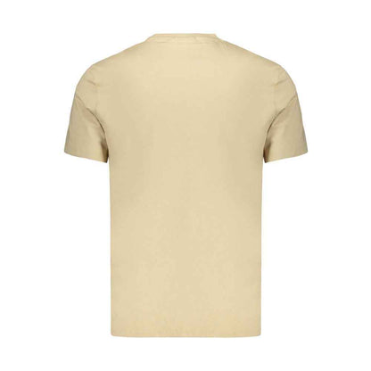 Beige Cotton Men's T-Shirt