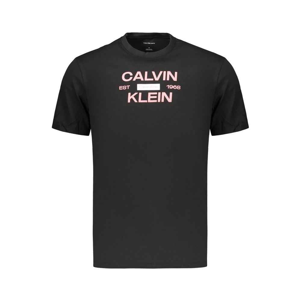 Black Cotton Men's T-Shirt