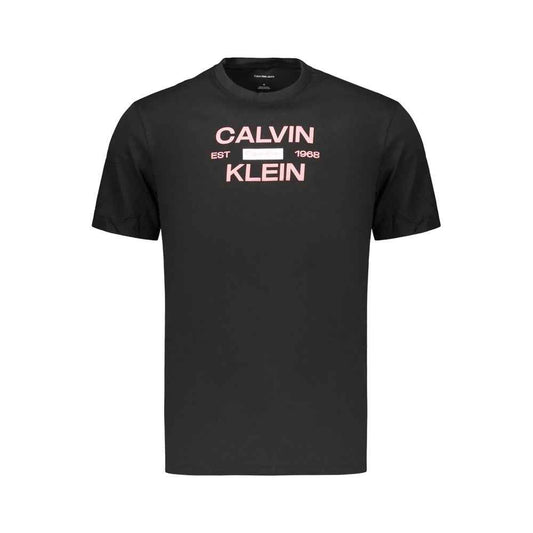 Black Cotton Men's T-Shirt