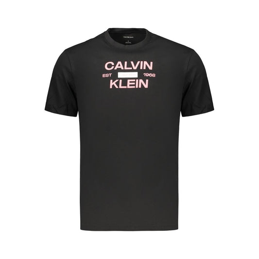 Black Cotton Men's T-Shirt