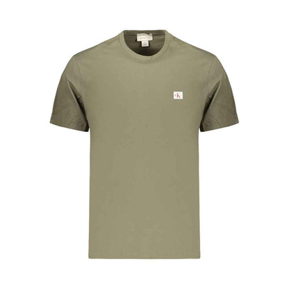 Green Cotton Men's T-Shirt