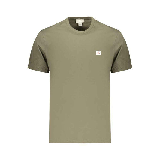 Green Cotton Men's T-Shirt