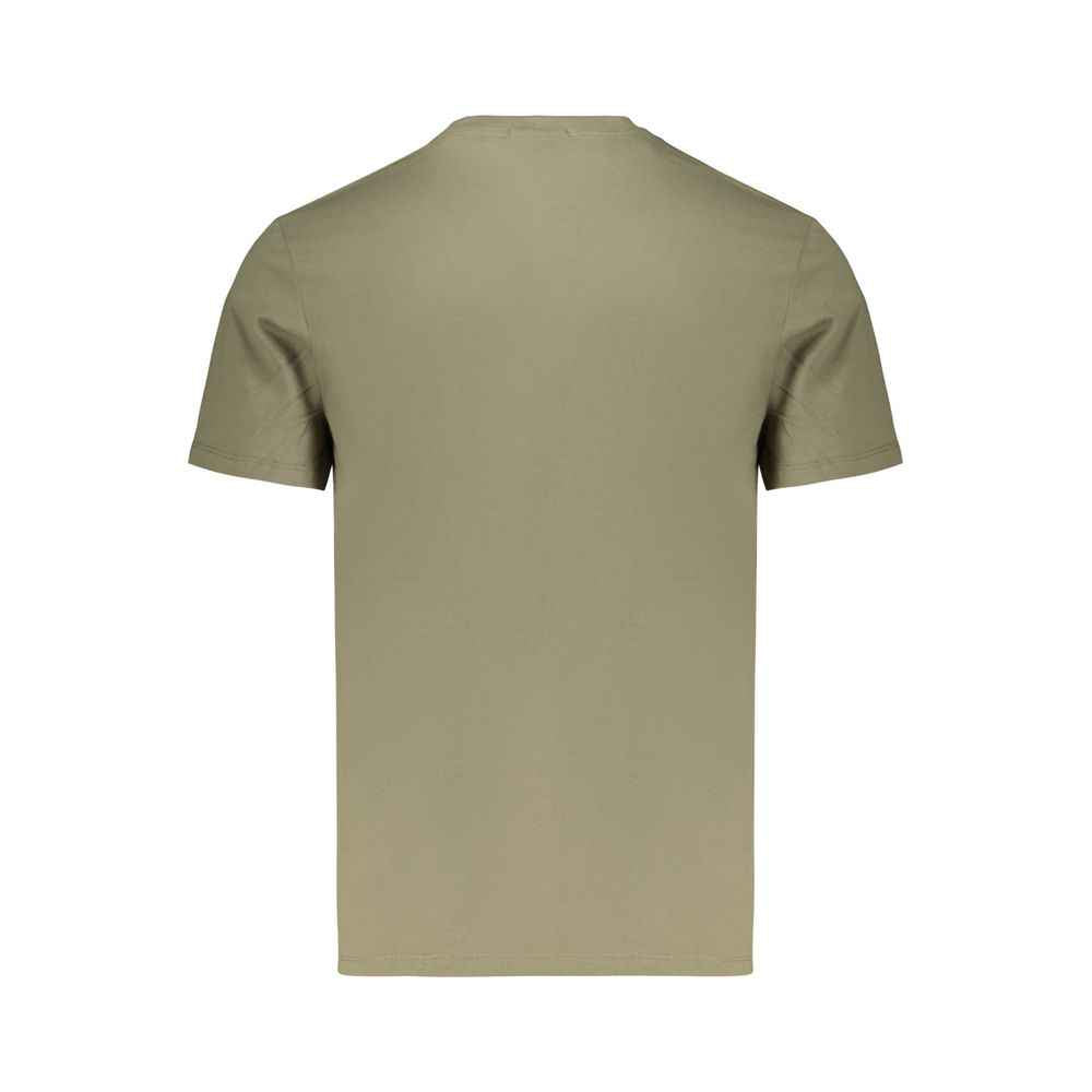 Green Cotton Men's T-Shirt