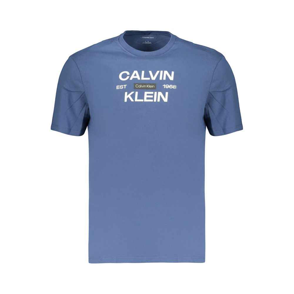 Blue Cotton Men's T-Shirt