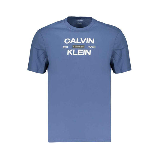 Blue Cotton Men's T-Shirt