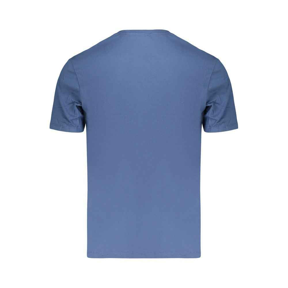 Blue Cotton Men's T-Shirt
