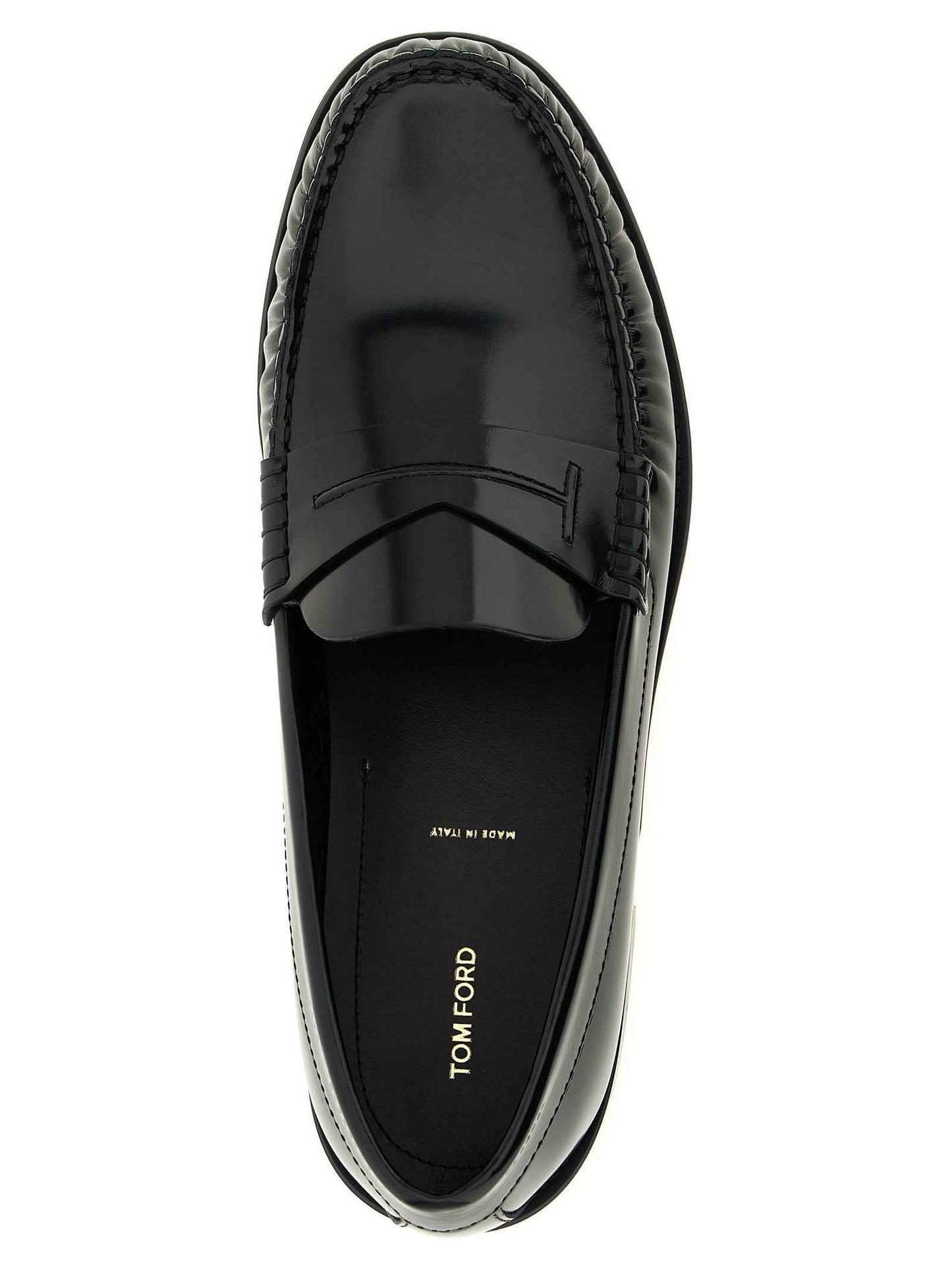 Black Calfskin Slip-On Loafers