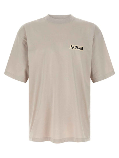 Gray Cotton T-Shirt