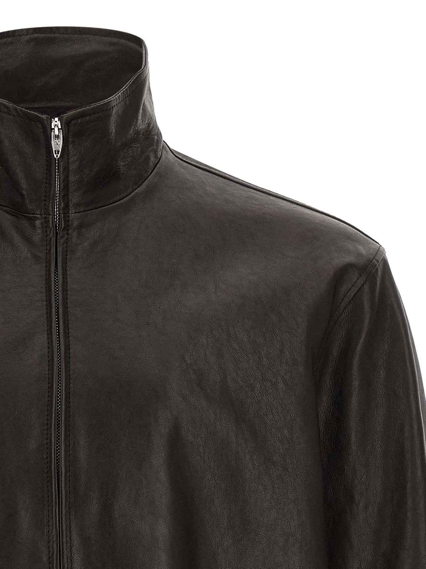 Black Calfskin Leather Jacket