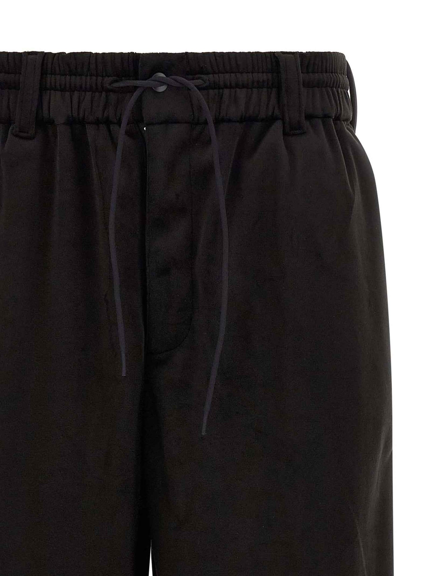 Black Recycled Polyester Joggers (Workout Pants)