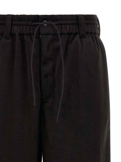 Black Recycled Polyester Joggers (Workout Pants)