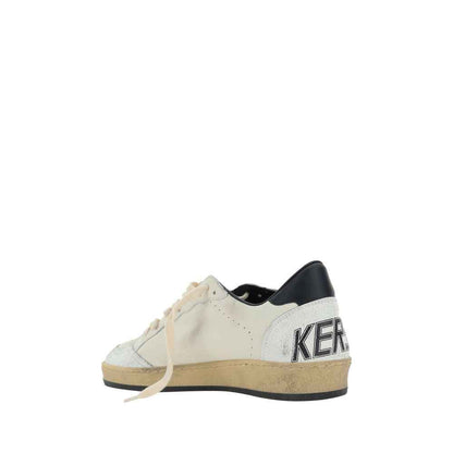 White Calf Leather Bos Taurus Low Top Sneakers