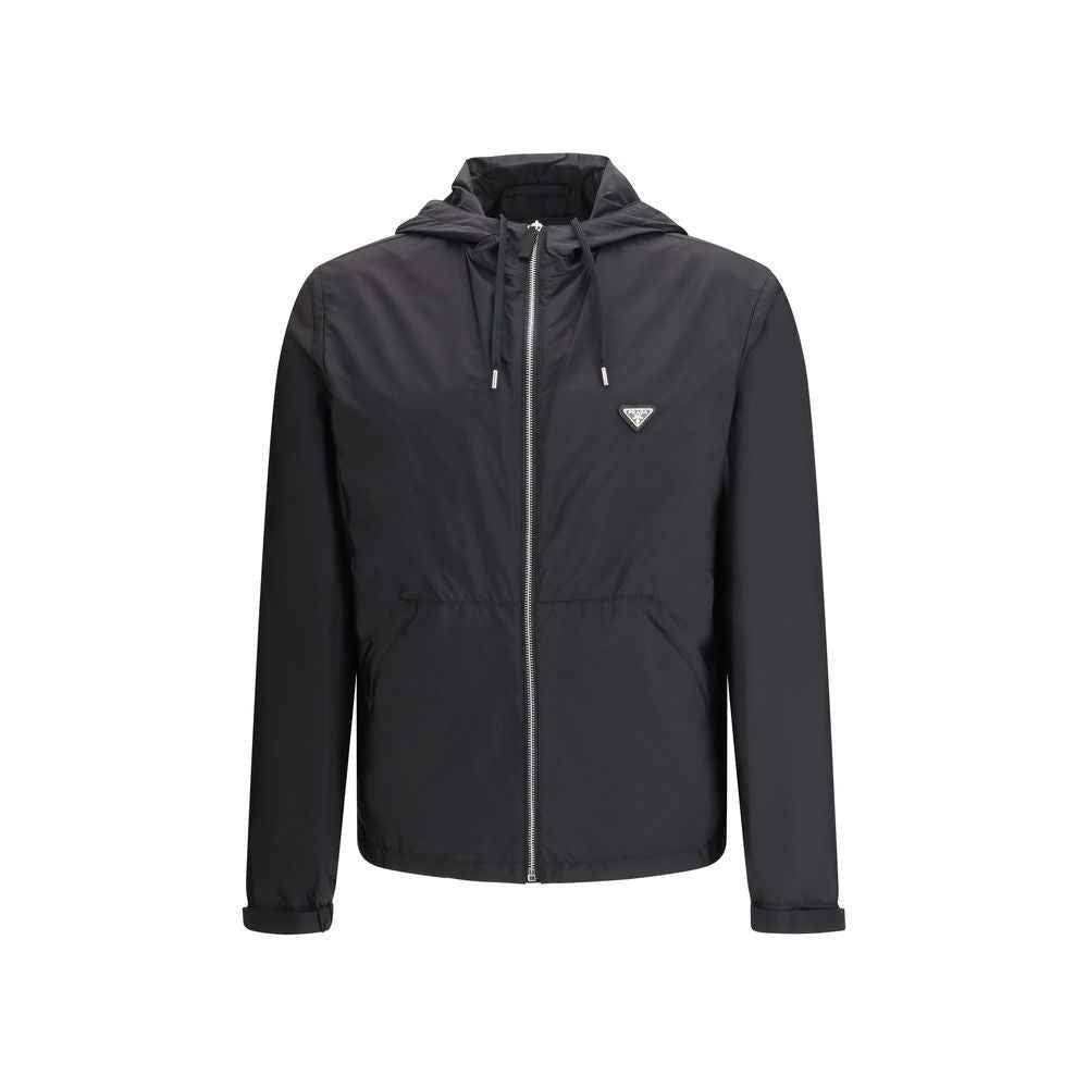 Black Recycled Polyamide Shell Jacket
