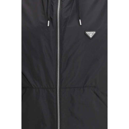 Black Recycled Polyamide Shell Jacket