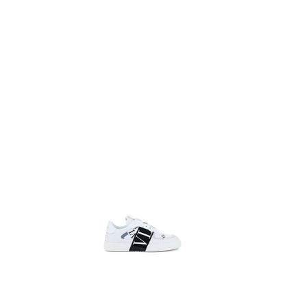 White Calf Leather Bos Taurus Athletic Sneakers