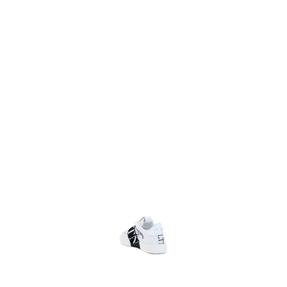 White Calf Leather Bos Taurus Athletic Sneakers