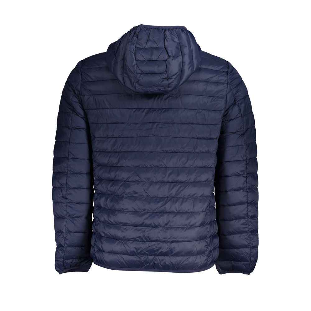 Blue Poliamide Men's Jacket