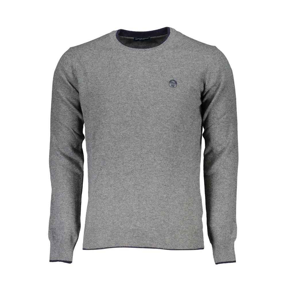 Gray Fabric Men's Sweater