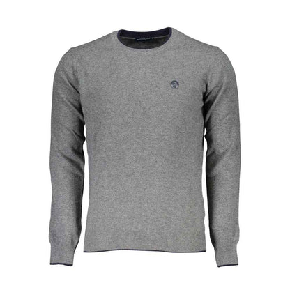 Gray Fabric Men's Sweater