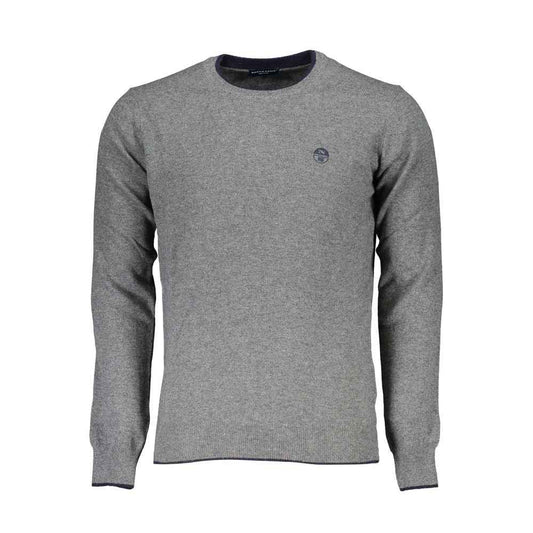 Gray Fabric Men's Sweater