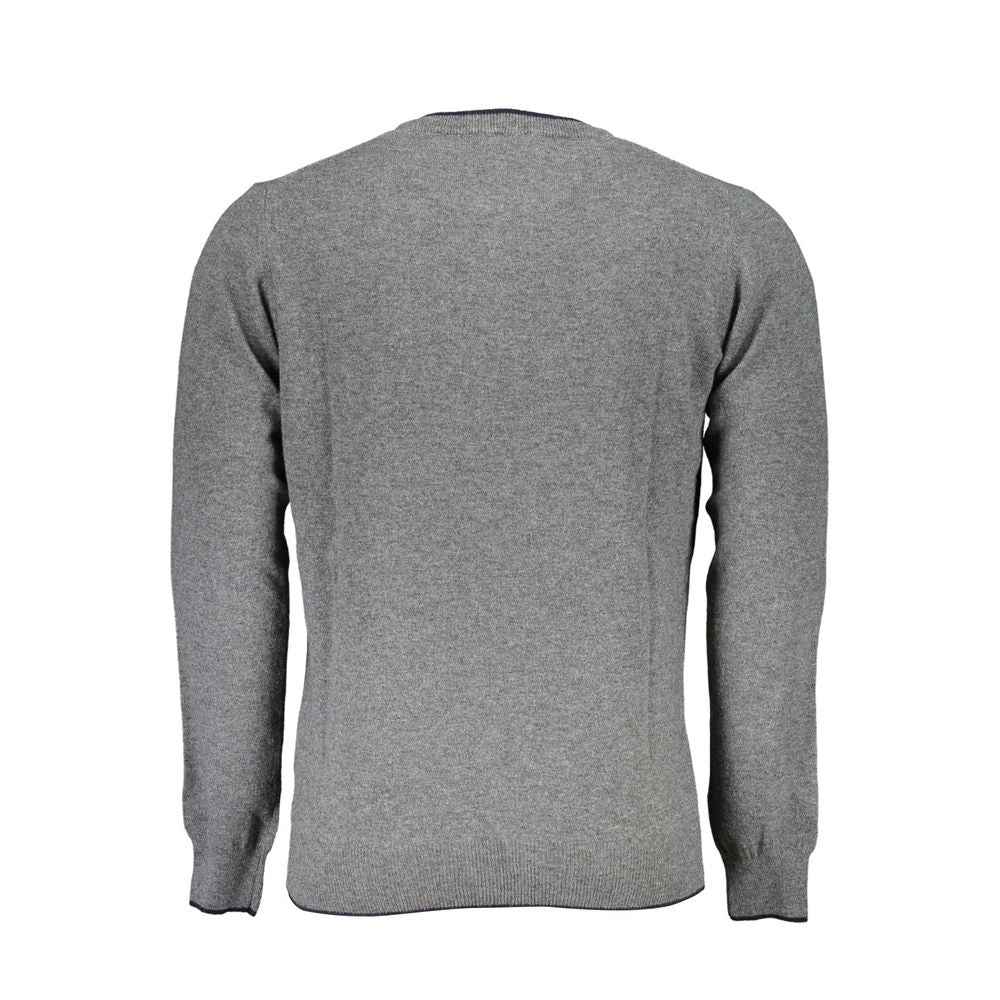 Gray Fabric Men's Sweater