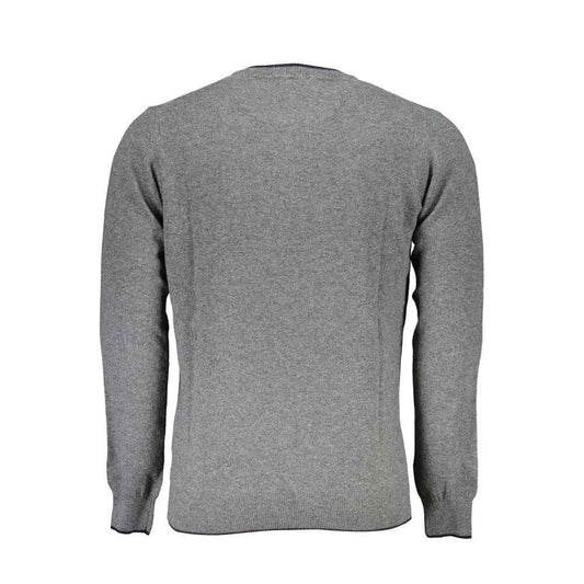 Gray Fabric Men's Sweater
