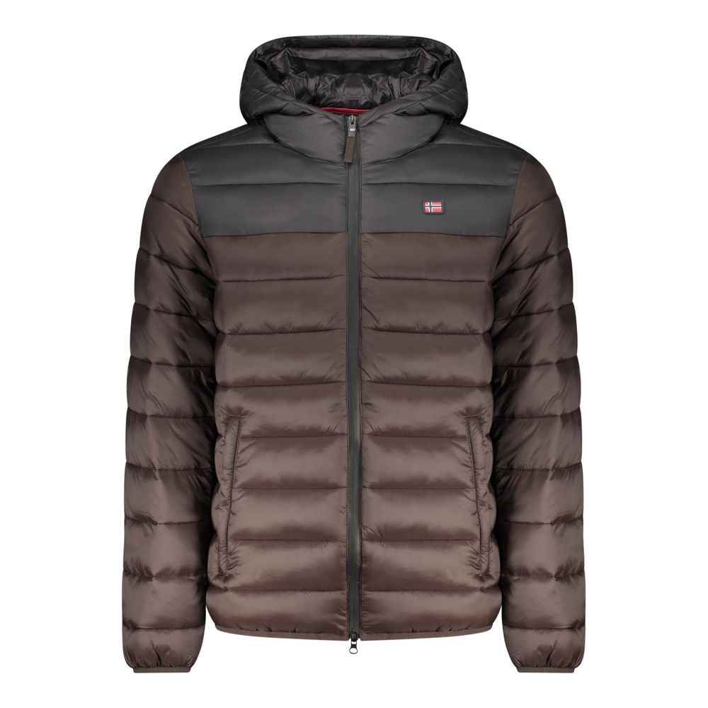 Marrone Poliammide Men's Jacket
