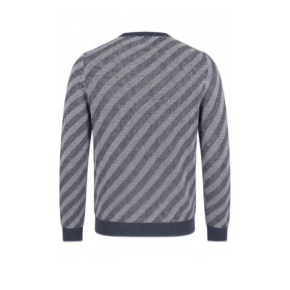 Blue Linen Men Sweater